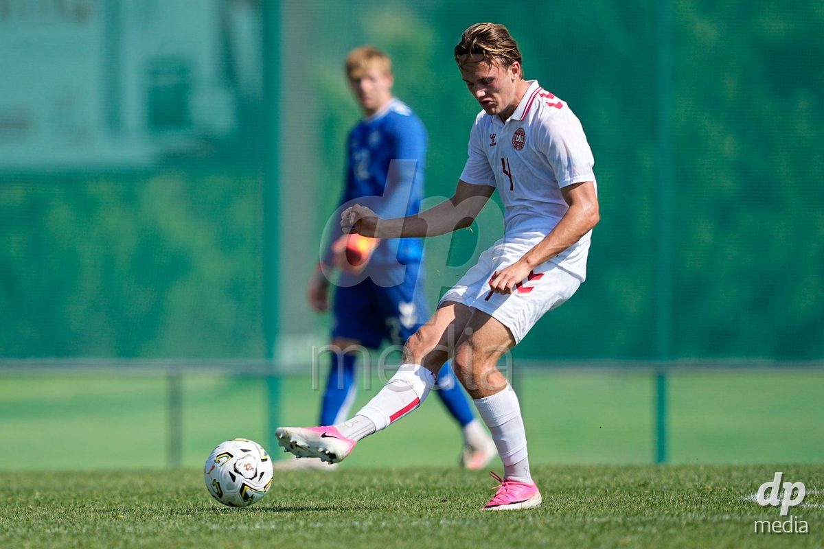 CANTAHEDE, PORTUGAL- OCTOBER 3: Marcus Ostergaard of Denmark during the International Friendly match between Denmark U17 and Saudi Arabia U17 at Complexo Desportivo de Cantanhede on October 3, 2026 in Cantanhede, Portugal.