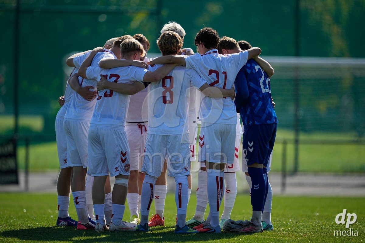 CANTAHEDE, PORTUGAL- OCTOBER 3: Denmark players during the International Friendly match between Denmark U17 and Saudi Arabia U17 at Complexo Desportivo de Cantanhede on October 3, 2026 in Cantanhede, Portugal.