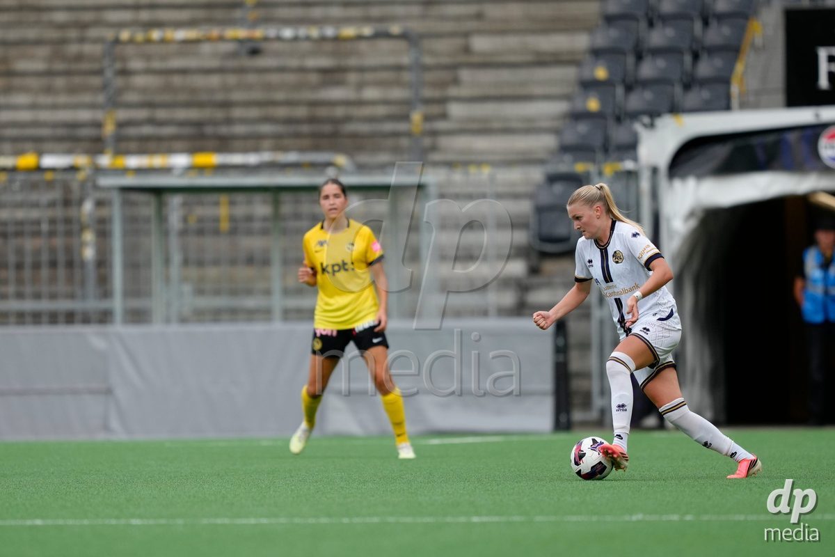 BERN, SWITZERLAND - OCTOBER 3: Romy Baraniak (8 FCL) in action during the AXA Women's Super League match between BSC YB Frauen and FC Luzern at Wankdorf Stadion on October 3, 2026 in Bern, Switzerland.