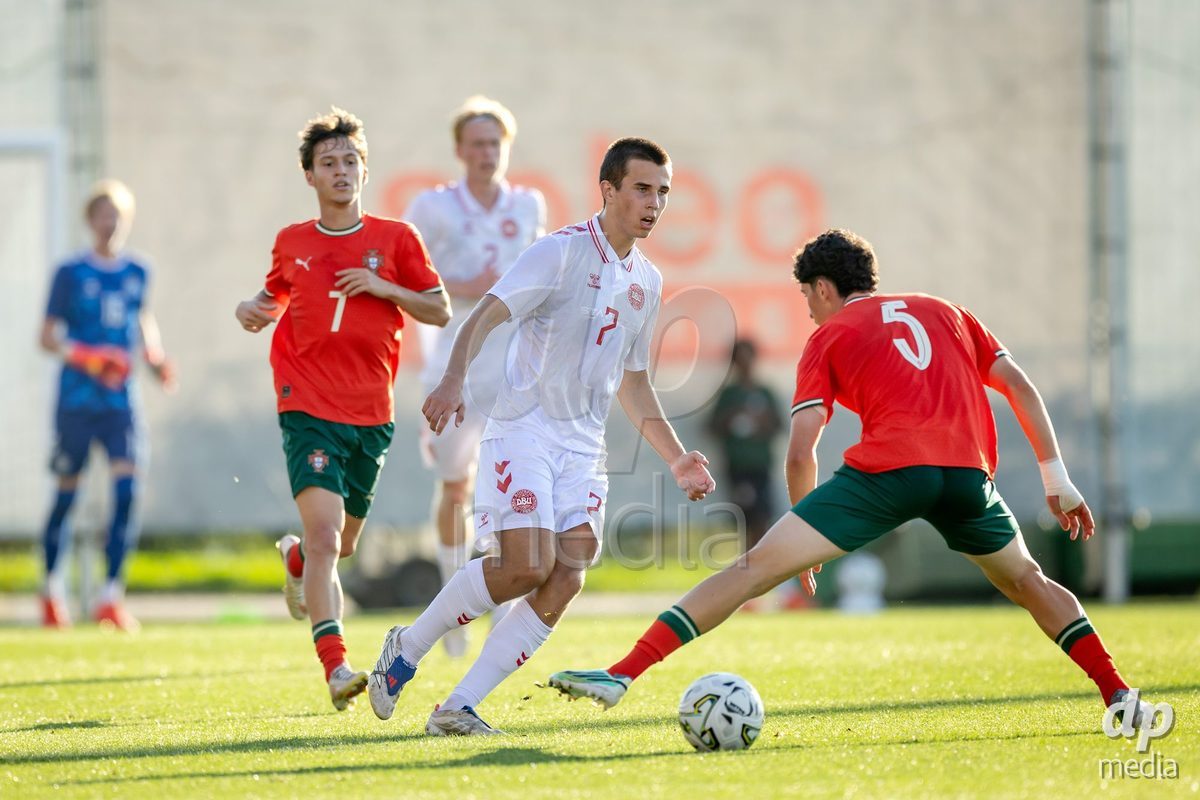 BRAGA, PORTUGAL - OCTOBER 03: during the International Friendly match between Denmark U19 and PORTUGAL U19 at Estadio Amelia Morais on October 03, 2026 in Braga, Portugal