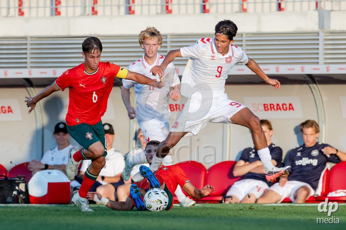 BRAGA, PORTUGAL - OCTOBER 03: during the International Friendly match between Denmark U19 and PORTUGAL U19 at Estadio Amelia Morais on October 03, 2026 in Braga, Portugal