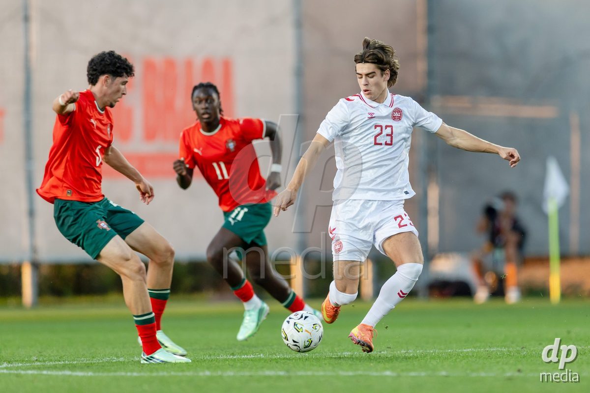 BRAGA, PORTUGAL - OCTOBER 03: during the International Friendly match between Denmark U19 and PORTUGAL U19 at Estadio Amelia Morais on October 03, 2026 in Braga, Portugal