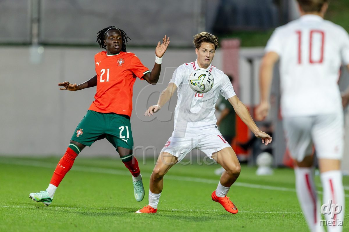 BRAGA, PORTUGAL - OCTOBER 03: during the International Friendly match between Denmark U19 and PORTUGAL U19 at Estadio Amelia Morais on October 03, 2026 in Braga, Portugal