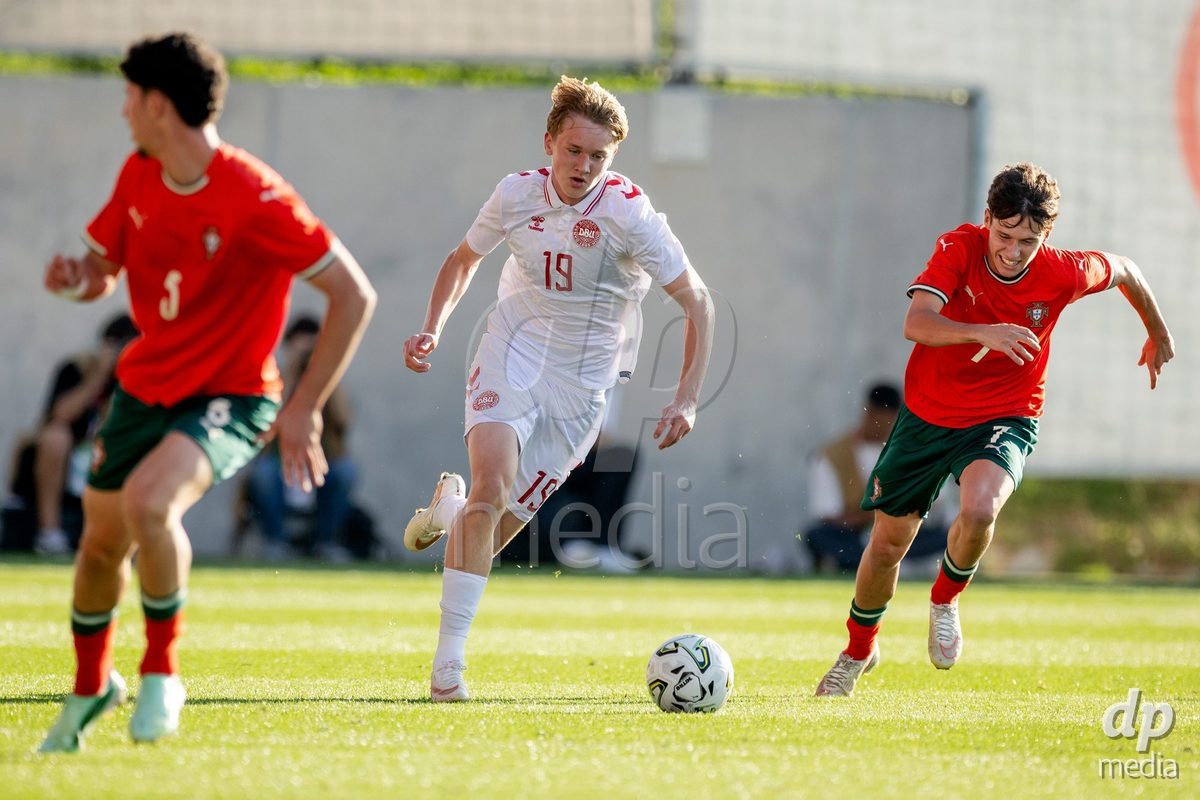 BRAGA, PORTUGAL - OCTOBER 03: during the International Friendly match between Denmark U19 and PORTUGAL U19 at Estadio Amelia Morais on October 03, 2026 in Braga, Portugal