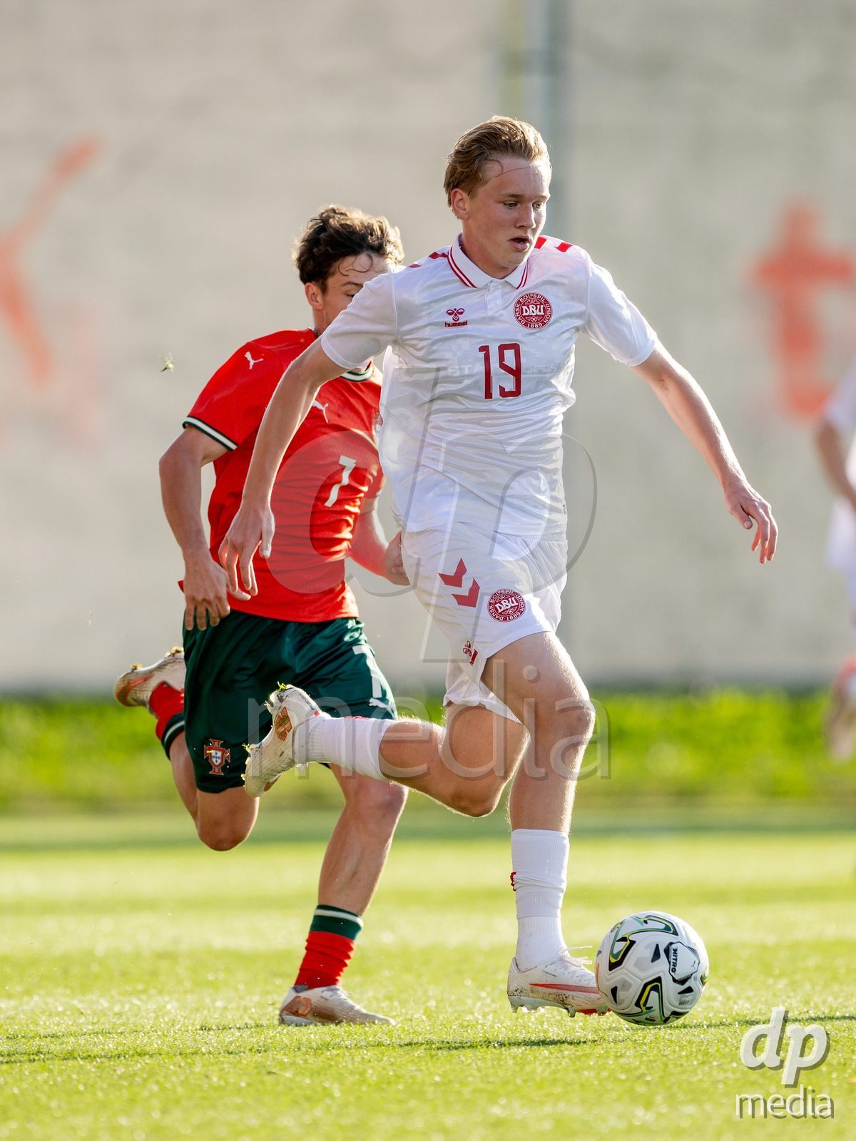 BRAGA, PORTUGAL - OCTOBER 03: during the International Friendly match between Denmark U19 and PORTUGAL U19 at Estadio Amelia Morais on October 03, 2026 in Braga, Portugal