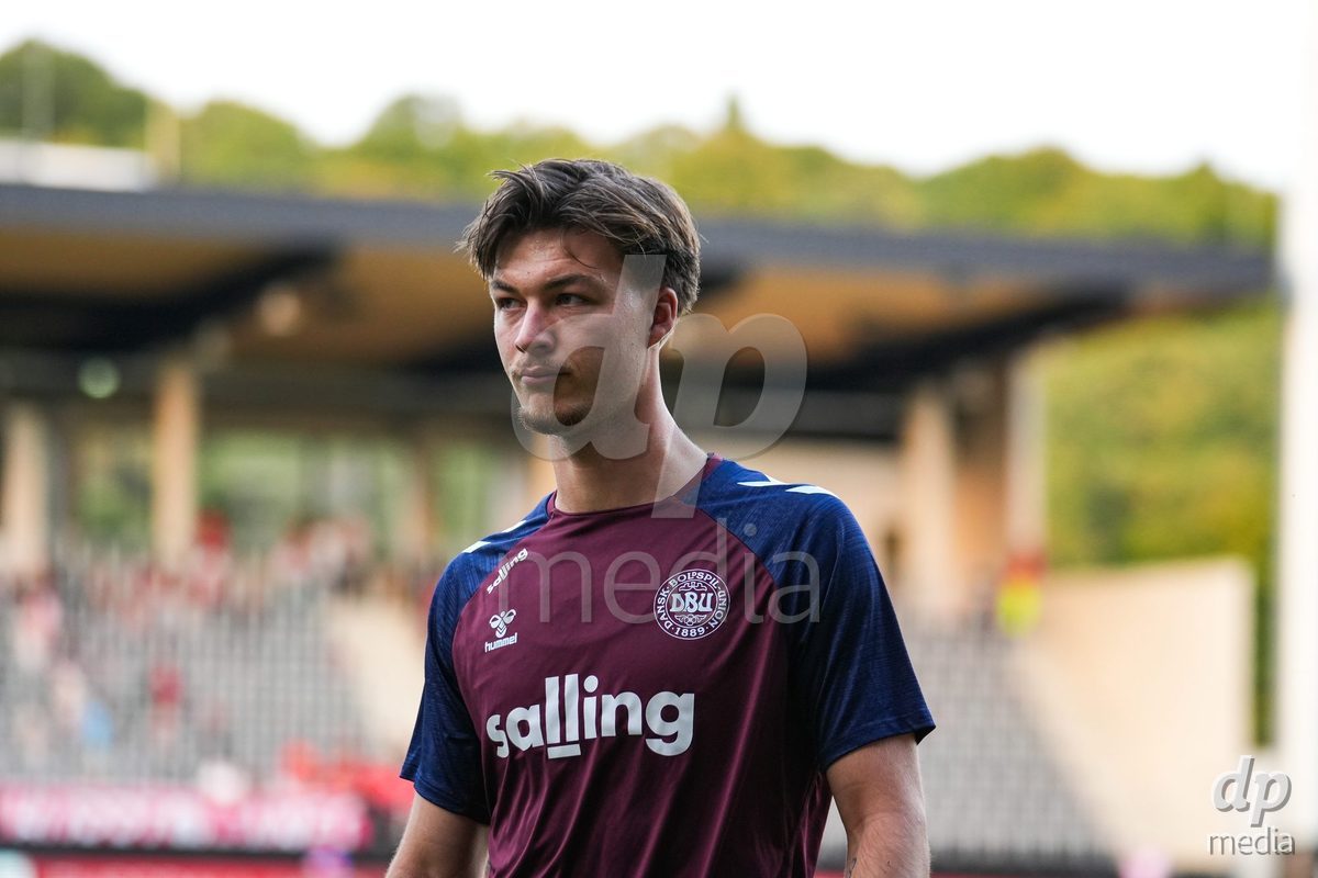 VIENNA, AUSTRIA - OCTOBER 2: Tobias Storm (Dänemark U21, 3) during the UEFA European Qualifiers match between Austria U21 and Denmark U21 at Wiener Sport-Club Stadion on October 2, 2026 in Vienna, Austria.
