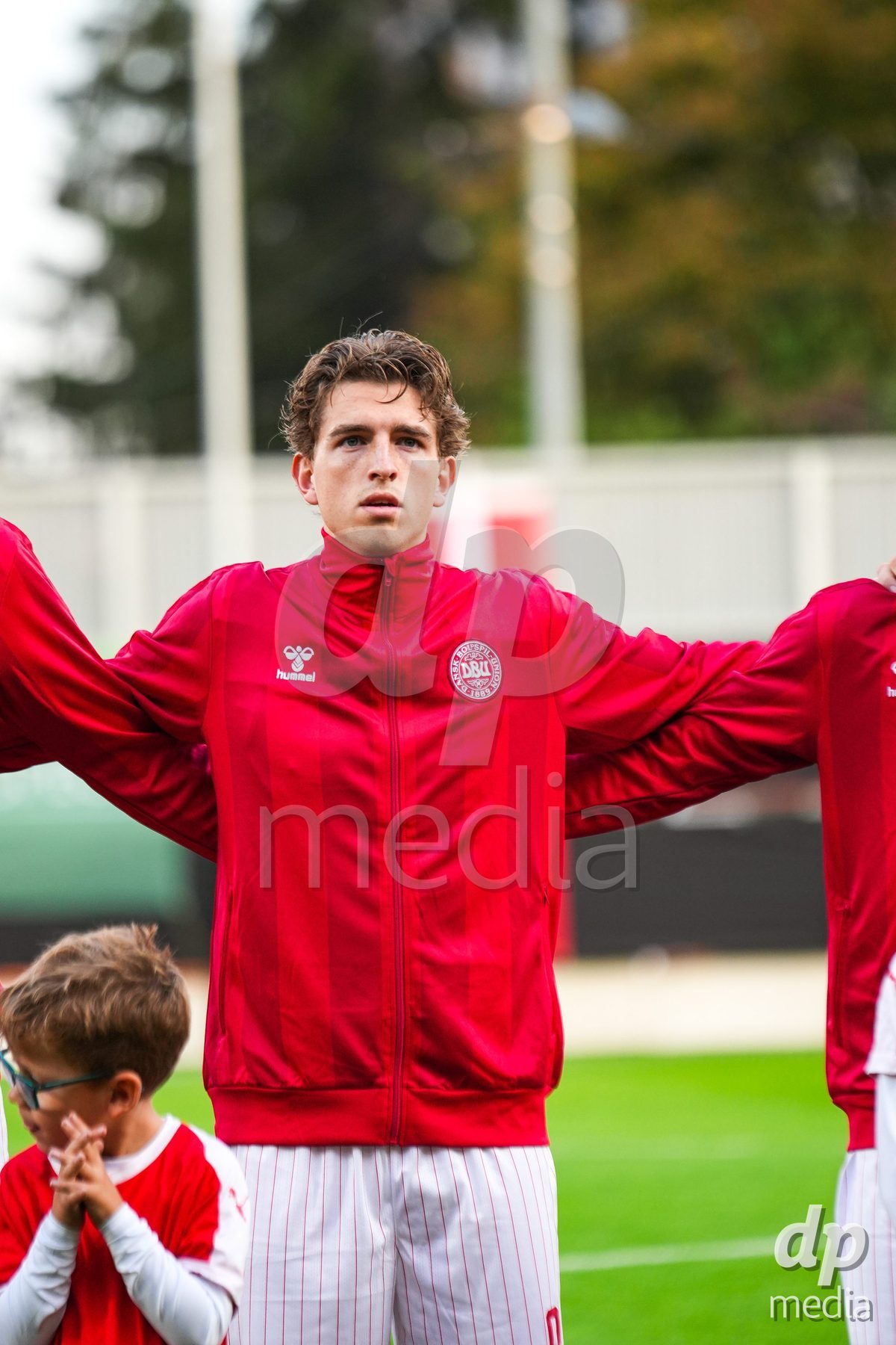VIENNA, AUSTRIA - OCTOBER 2: Valdemar Byskov Andreasen (Dänemark U21, 8) during the UEFA European Qualifiers match between Austria U21 and Denmark U21 at Wiener Sport-Club Stadion on October 2, 2026 in Vienna, Austria.