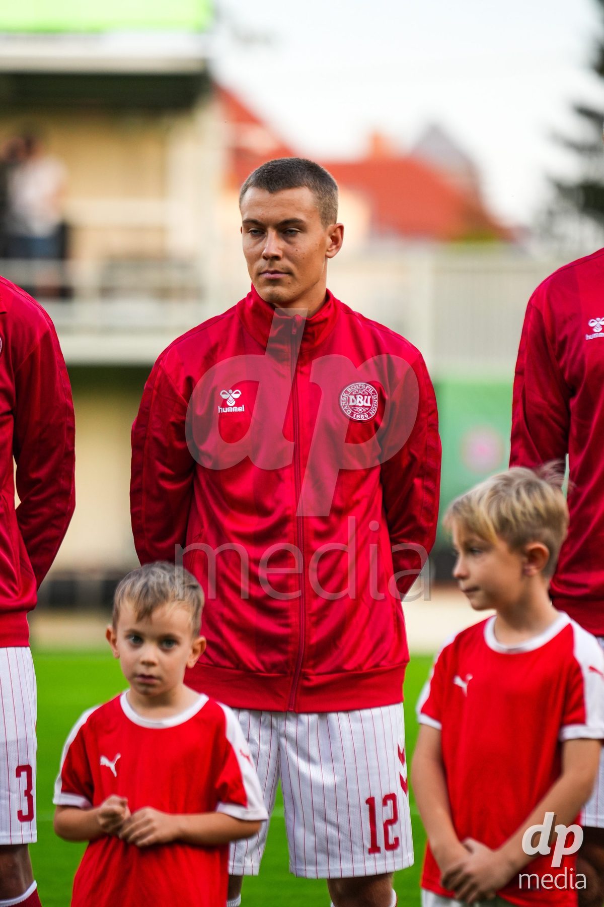 VIENNA, AUSTRIA - OCTOBER 2: Lasse Flo (Dänemark U21, 12) during the UEFA European Qualifiers match between Austria U21 and Denmark U21 at Wiener Sport-Club Stadion on October 2, 2026 in Vienna, Austria.