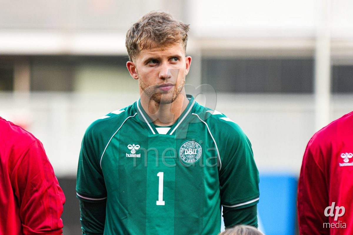 VIENNA, AUSTRIA - OCTOBER 2: Theo Sander (Dänemark U21, 1) during the UEFA European Qualifiers match between Austria U21 and Denmark U21 at Wiener Sport-Club Stadion on October 2, 2026 in Vienna, Austria.