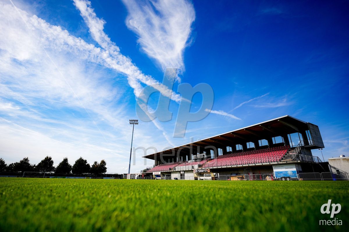 RAPPERSWIL, SWITZERLAND - OCTOBER 3: General view of Grunfeld prior to the AXA Women's Super League match between FC Rapperswil-Jona and FC Aarau Frauen at Grunfeld on October 3, 2026 in Rapperswil, Switzerland.
