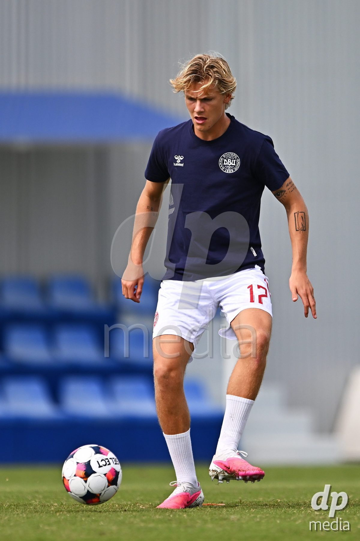 SAN PEDRO DEL PINATAR, SPAIN - OCTOBER 4: Viktor Bender of Denmark during the International Friendly match between Denmark U20 and USA U20 at Pinatar Arena on October 4, 2026 in San Pedro del Pinatar, Spain.
