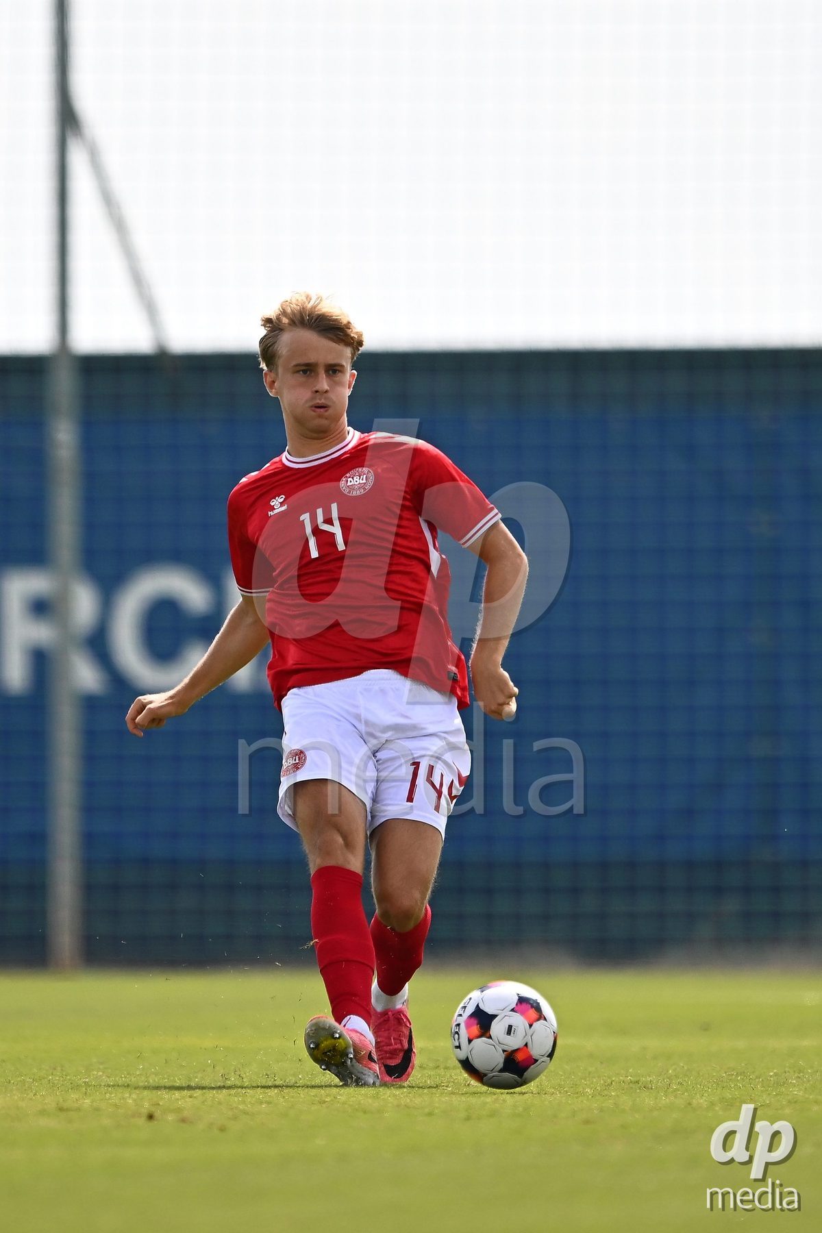 SAN PEDRO DEL PINATAR, SPAIN - OCTOBER 4: Philip Sondergaard of Denmark during the International Friendly match between Denmark U20 and USA U20 at Pinatar Arena on October 4, 2026 in San Pedro del Pinatar, Spain.