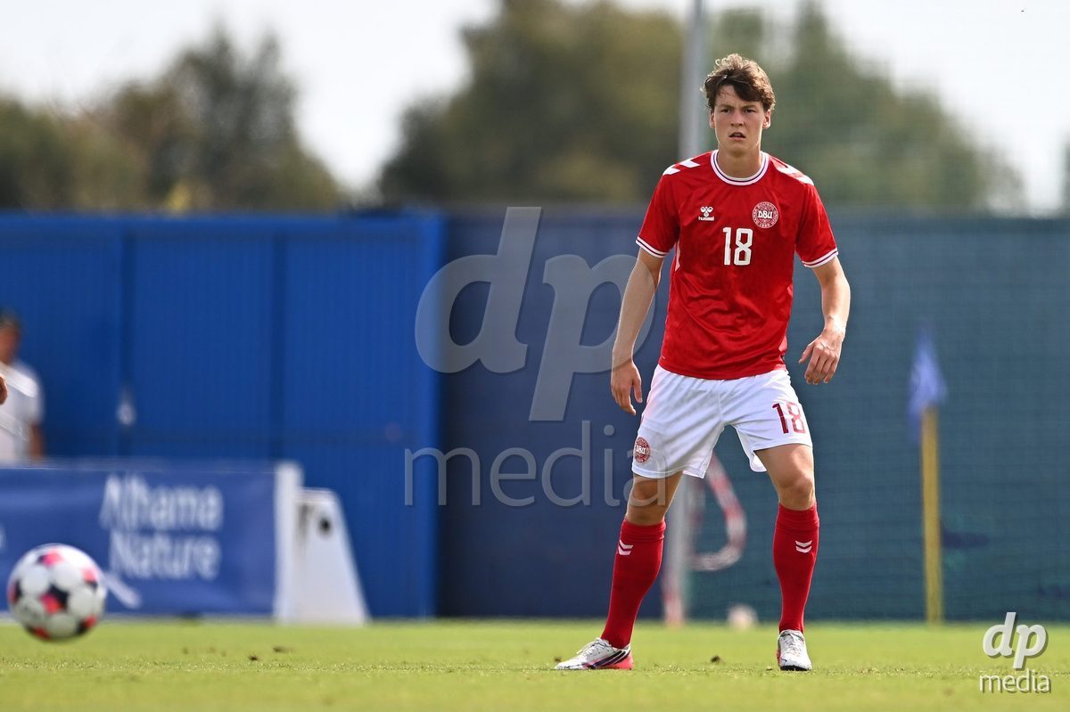 SAN PEDRO DEL PINATAR, SPAIN - OCTOBER 4: William Kirk of Denmark during the International Friendly match between Denmark U20 and USA U20 at Pinatar Arena on October 4, 2026 in San Pedro del Pinatar, Spain.