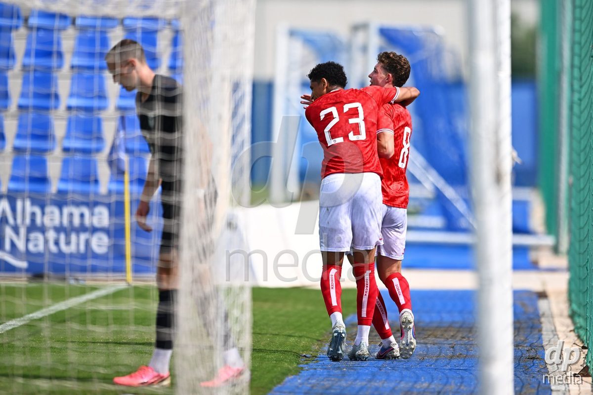 SAN PEDRO DEL PINATAR, SPAIN - OCTOBER 4: Jonatan Lindekilde of Denmark during the International Friendly match between Denmark U20 and USA U20 at Pinatar Arena on October 4, 2026 in San Pedro del Pinatar, Spain.