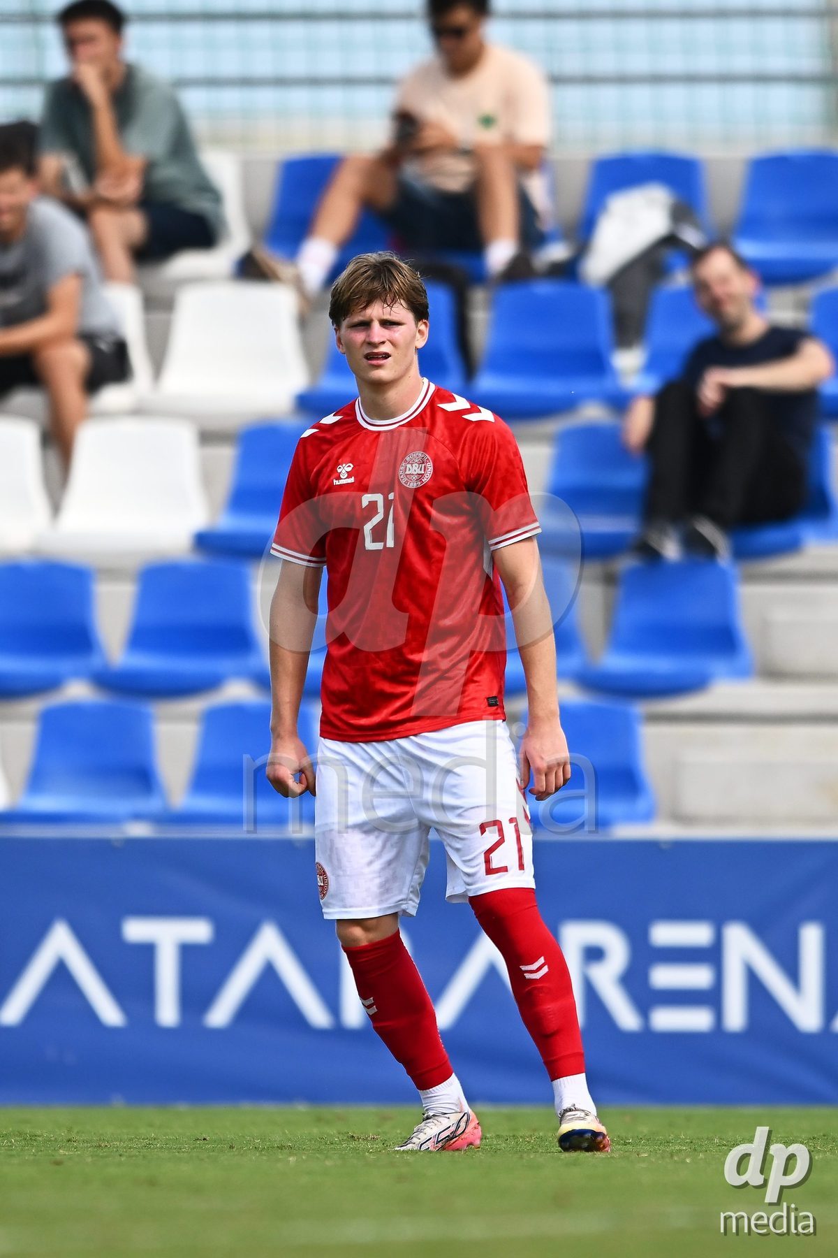 SAN PEDRO DEL PINATAR, SPAIN - OCTOBER 4: Sofus Johannsen of Denmark during the International Friendly match between Denmark U20 and USA U20 at Pinatar Arena on October 4, 2026 in San Pedro del Pinatar, Spain.