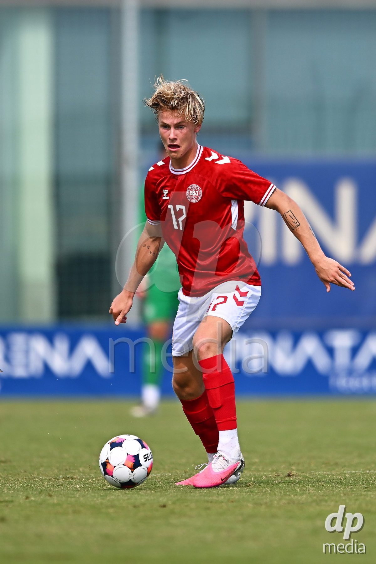 SAN PEDRO DEL PINATAR, SPAIN - OCTOBER 4: Viktor Bender of Denmark during the International Friendly match between Denmark U20 and USA U20 at Pinatar Arena on October 4, 2026 in San Pedro del Pinatar, Spain.