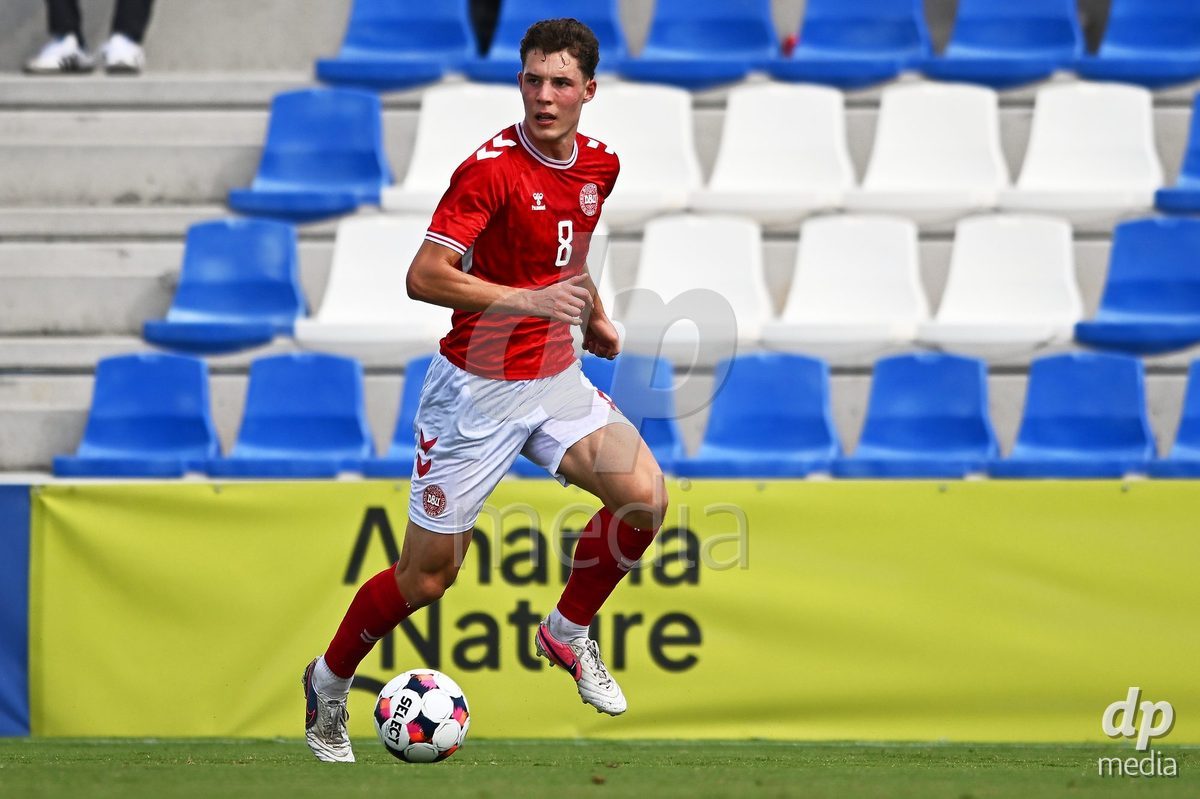 SAN PEDRO DEL PINATAR, SPAIN - OCTOBER 4: Malte Heyde of Denmark during the International Friendly match between Denmark U20 and USA U20 at Pinatar Arena on October 4, 2026 in San Pedro del Pinatar, Spain.