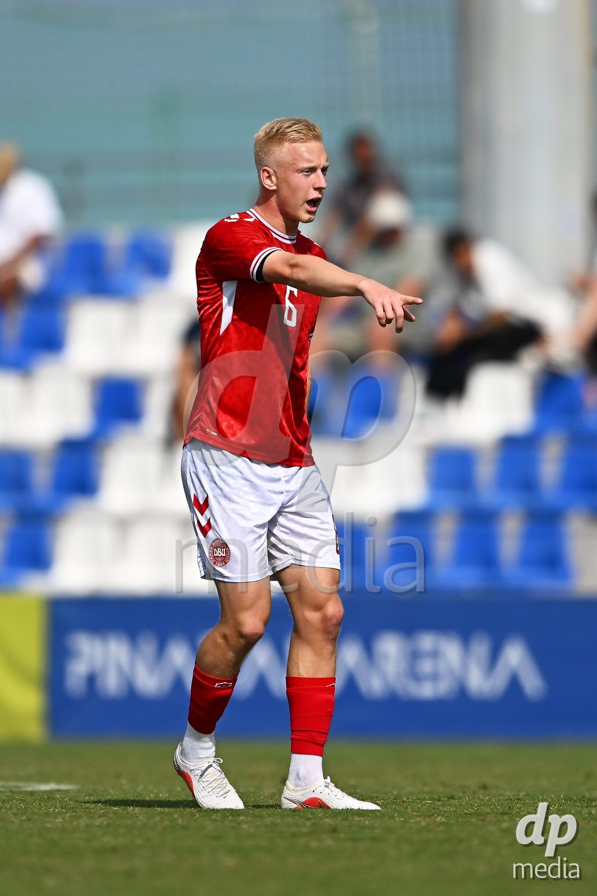SAN PEDRO DEL PINATAR, SPAIN - OCTOBER 4: Laurits Pedersen of Denmark during the International Friendly match between Denmark U20 and USA U20 at Pinatar Arena on October 4, 2026 in San Pedro del Pinatar, Spain.