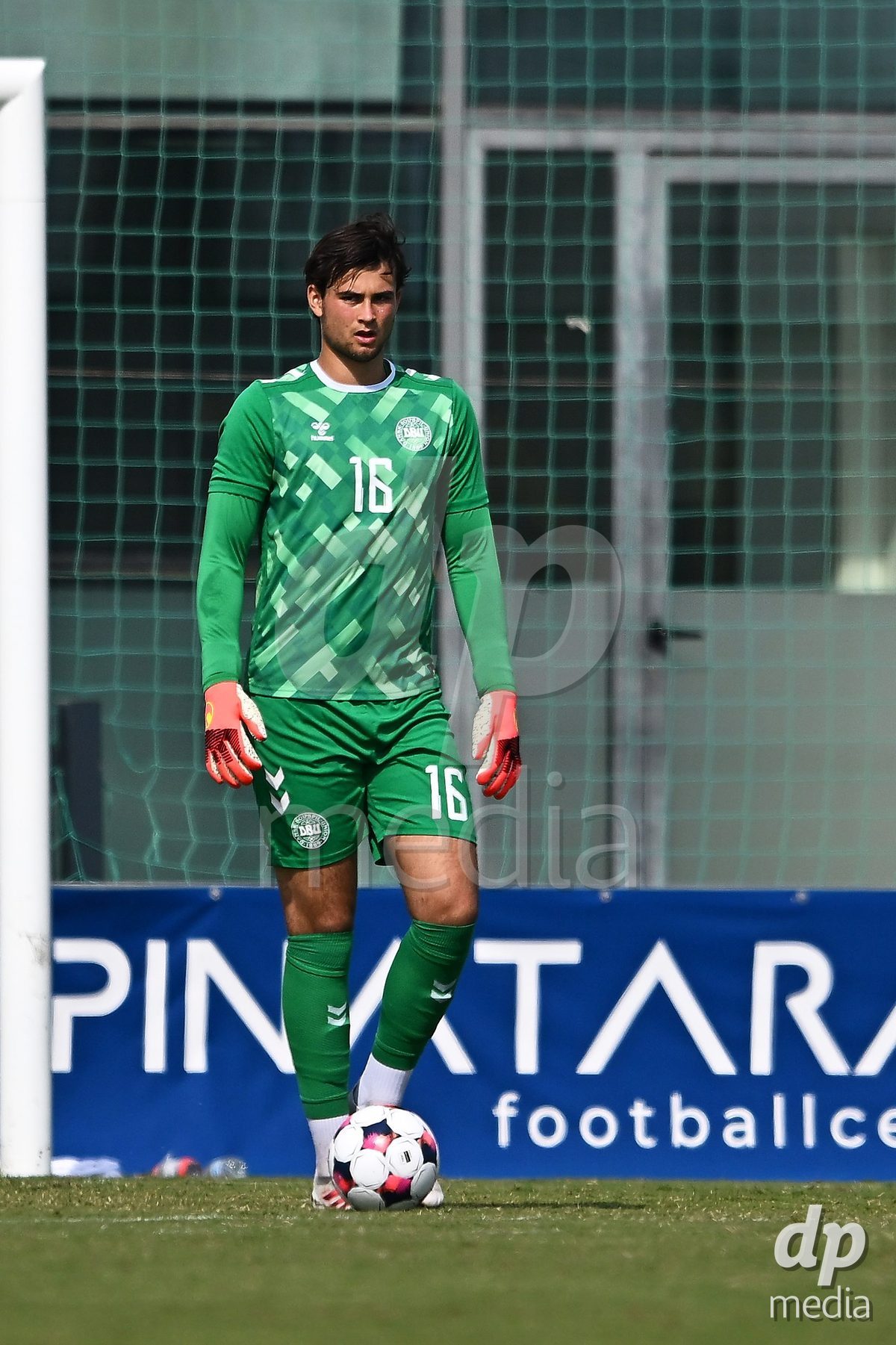 SAN PEDRO DEL PINATAR, SPAIN - OCTOBER 4: Oscar Buur Goalkeeper of Denmark during the International Friendly match between Denmark U20 and USA U20 at Pinatar Arena on October 4, 2026 in San Pedro del Pinatar, Spain.