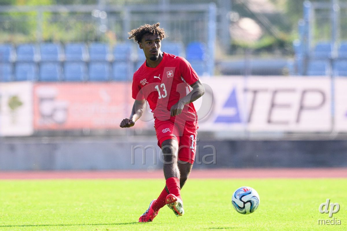 USTI NAD LABEM, CZECH REPUBLIC - OCTOBER 3: Ryan Taouriti of Switzerland during the International Friendly match between Slovakia and Switzerland on October 3, 2026 in Ustí nad Labem, Czech Republic.