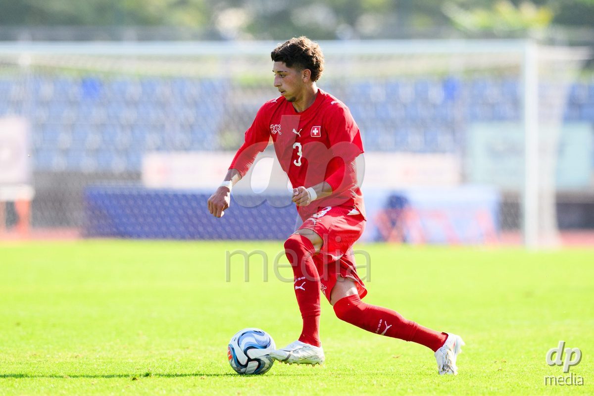 USTI NAD LABEM, CZECH REPUBLIC - OCTOBER 3: Gabriel Roskovic of Switzerland during the International Friendly match between Slovakia and Switzerland on October 3, 2026 in Ustí nad Labem, Czech Republic.