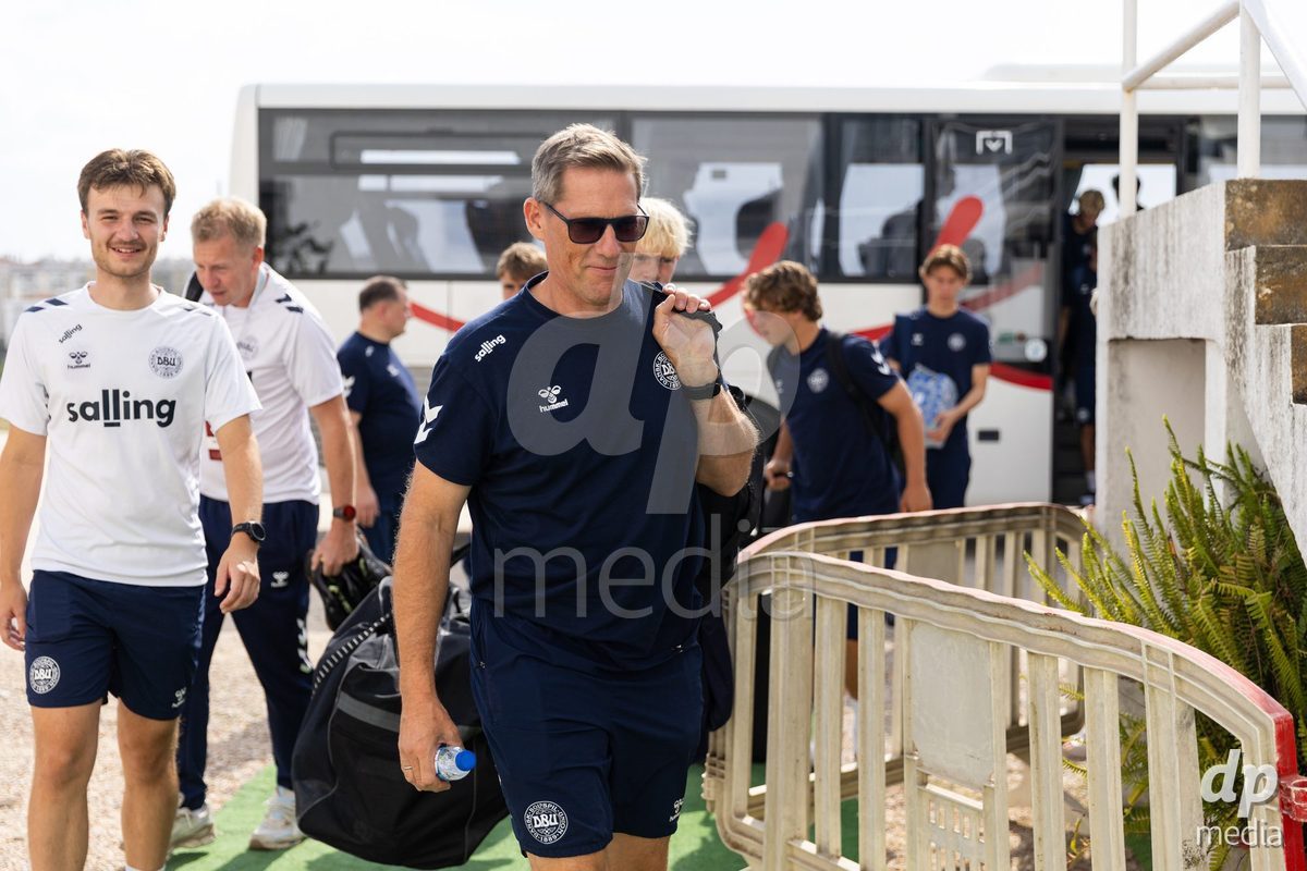 SANTAREM, PORTUGAL - OCTOBER 3: Arrival of the players to International Friendly match between Denmark U16 and Turkiye U16 at Campo Cha das Padeiras on October 3, 2026 in Santarem, Portugal.