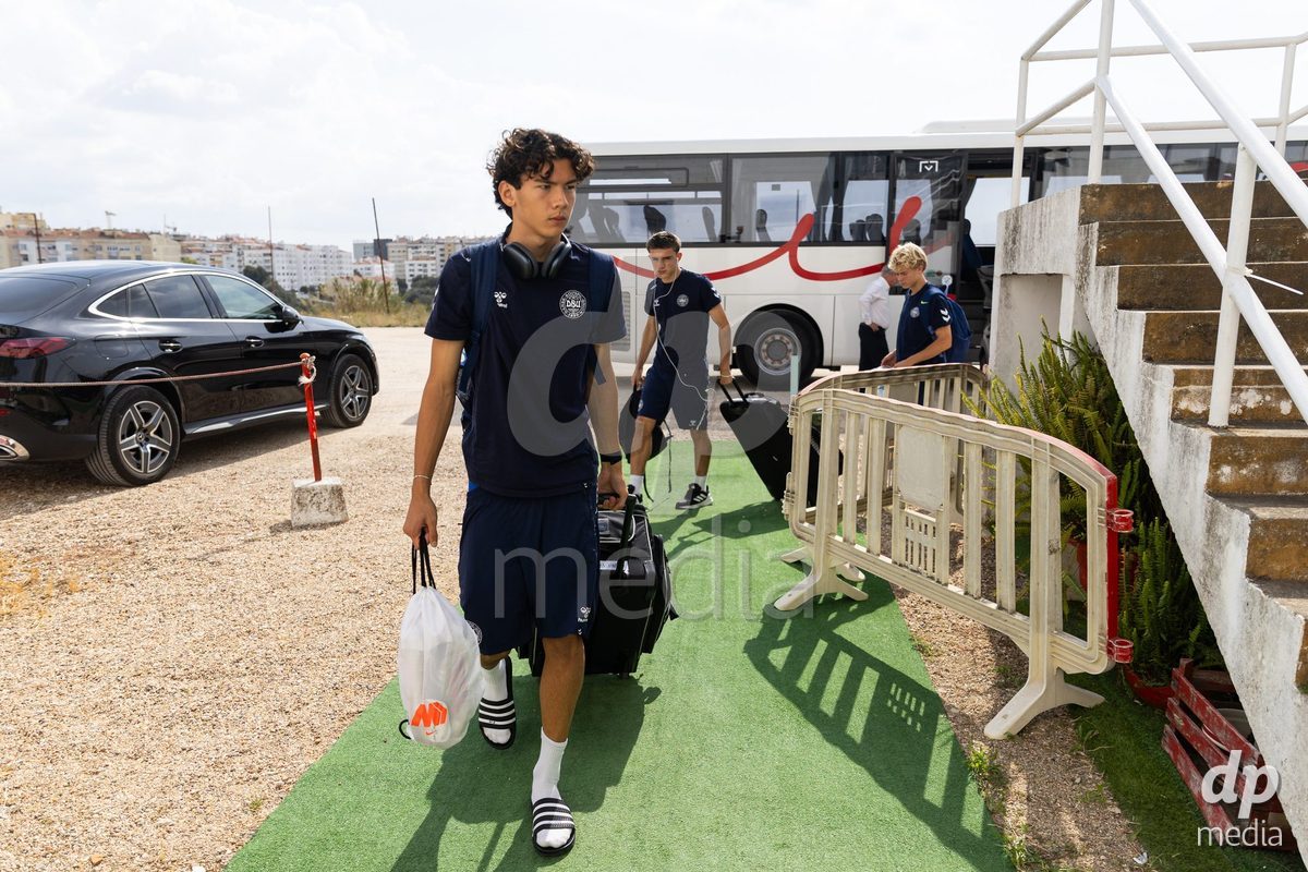 SANTAREM, PORTUGAL - OCTOBER 3: Arrival of the players to International Friendly match between Denmark U16 and Turkiye U16 at Campo Cha das Padeiras on October 3, 2026 in Santarem, Portugal.