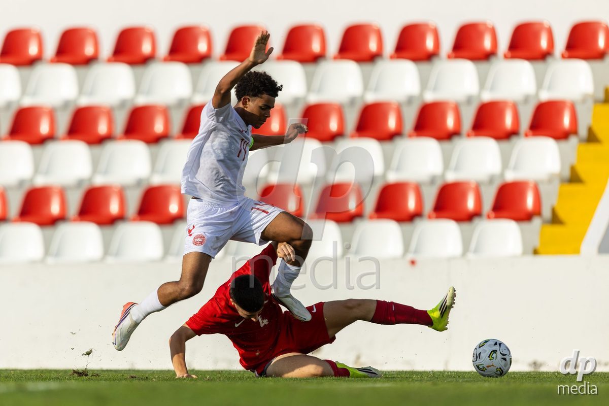 SANTAREM, PORTUGAL - OCTOBER 3: Malte Musenene during the International Friendly match between Denmark U16 and Turkiye U16 at Campo Cha das Padeiras on October 3, 2026 in Santarem, Portugal.