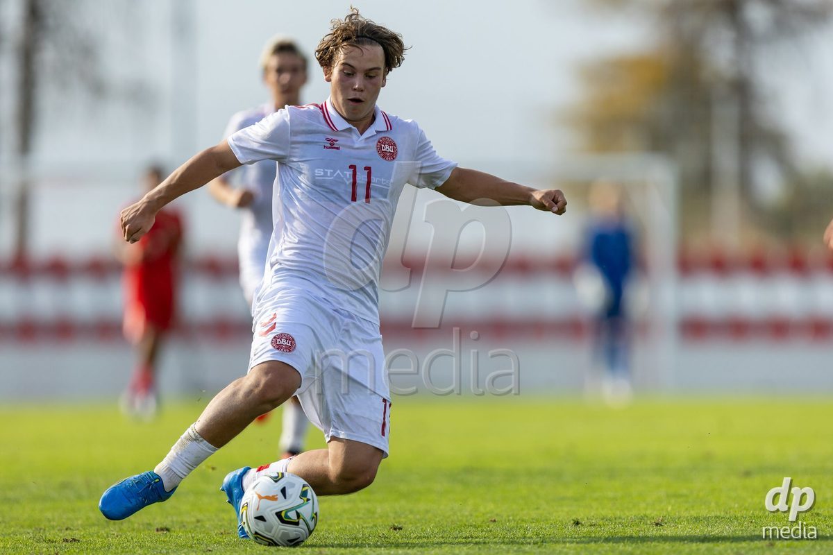 SANTAREM, PORTUGAL - OCTOBER 3: Hector Andersen during the International Friendly match between Denmark U16 and Turkiye U16 at Campo Cha das Padeiras on October 3, 2026 in Santarem, Portugal.