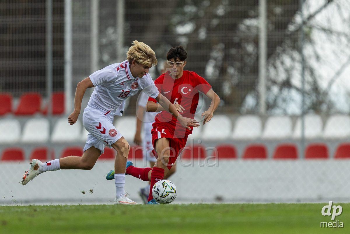 SANTAREM, PORTUGAL - OCTOBER 3: Nicklas Andersen during the International Friendly match between Denmark U16 and Turkiye U16 at Campo Cha das Padeiras on October 3, 2026 in Santarem, Portugal.