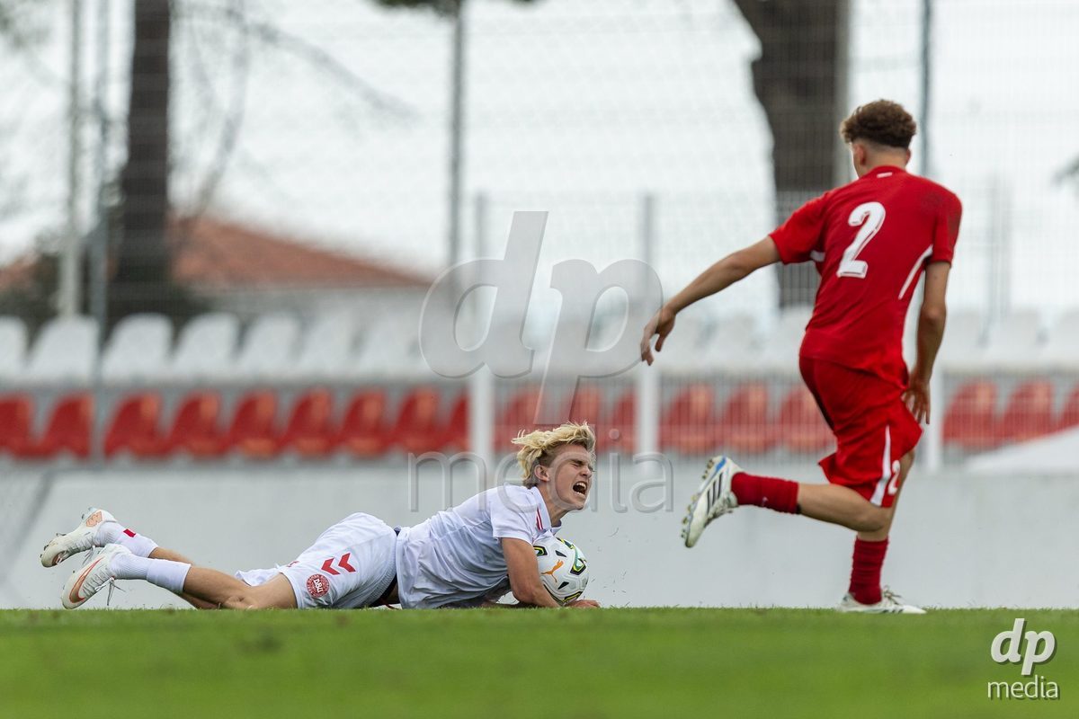 SANTAREM, PORTUGAL - OCTOBER 3: Nicklas Andersen during the International Friendly match between Denmark U16 and Turkiye U16 at Campo Cha das Padeiras on October 3, 2026 in Santarem, Portugal.
