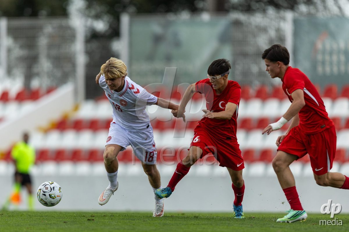 SANTAREM, PORTUGAL - OCTOBER 3: Nicklas Andersen during the International Friendly match between Denmark U16 and Turkiye U16 at Campo Cha das Padeiras on October 3, 2026 in Santarem, Portugal.