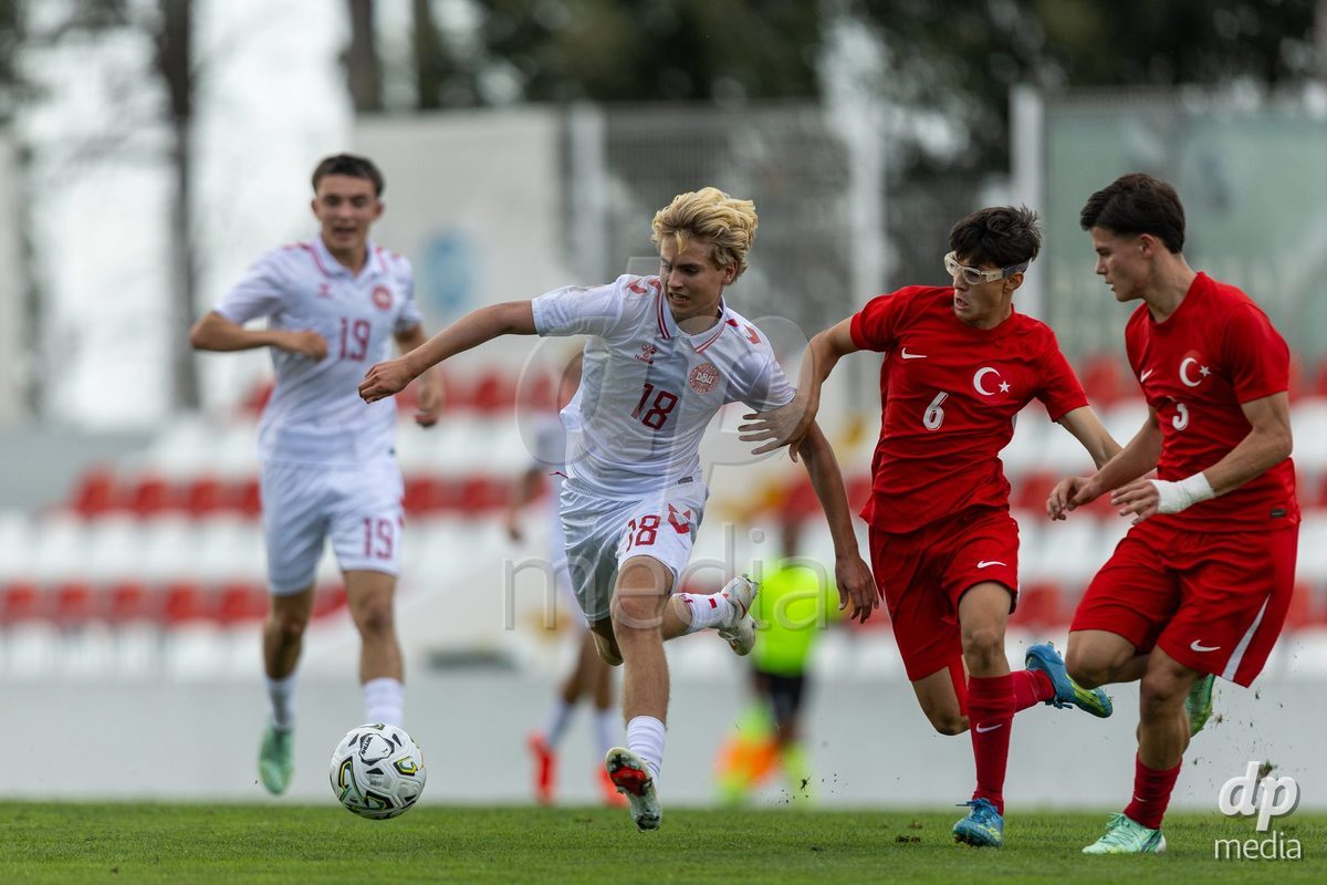 SANTAREM, PORTUGAL - OCTOBER 3: Nicklas Andersen during the International Friendly match between Denmark U16 and Turkiye U16 at Campo Cha das Padeiras on October 3, 2026 in Santarem, Portugal.