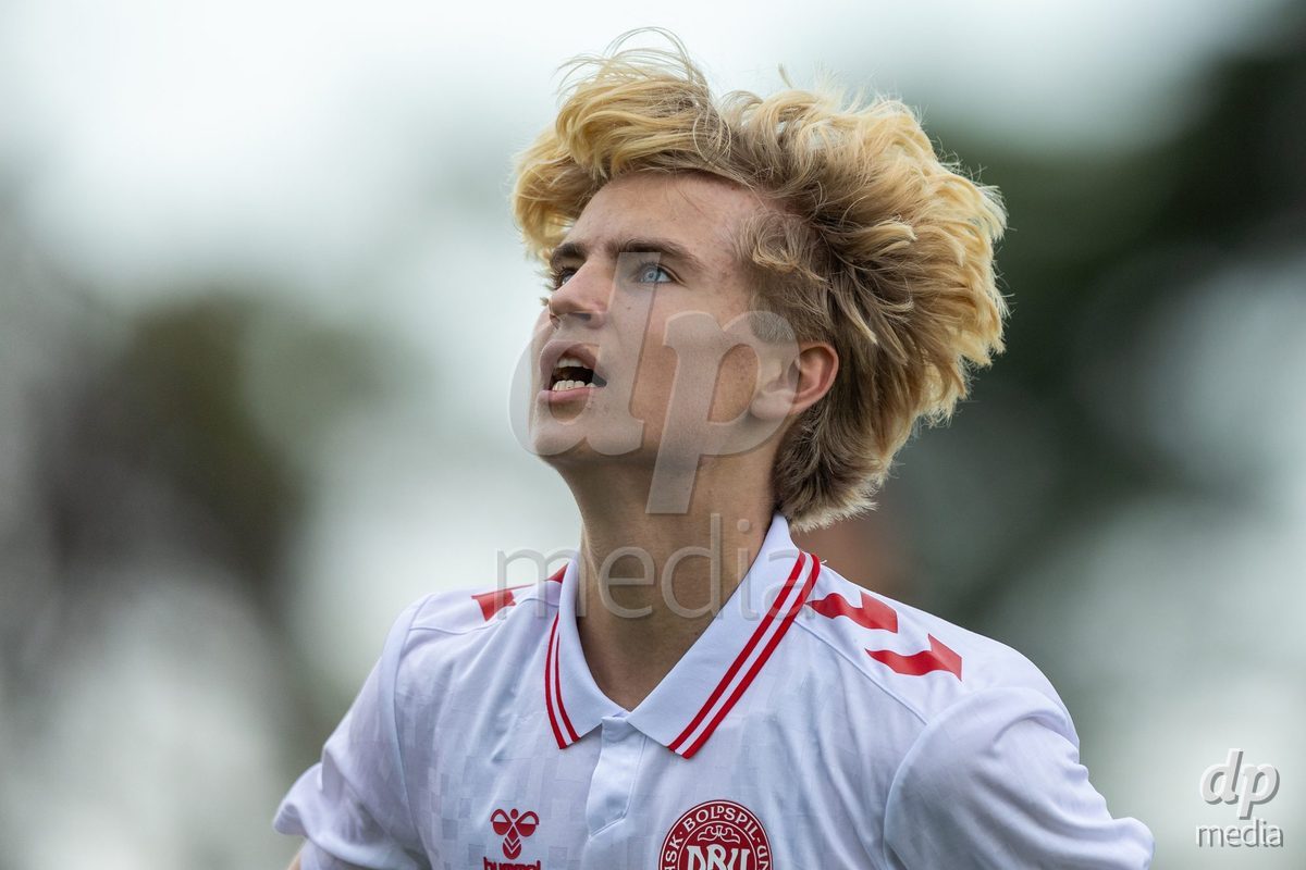 SANTAREM, PORTUGAL - OCTOBER 3: Nicklas Andersen during the International Friendly match between Denmark U16 and Turkiye U16 at Campo Cha das Padeiras on October 3, 2026 in Santarem, Portugal.