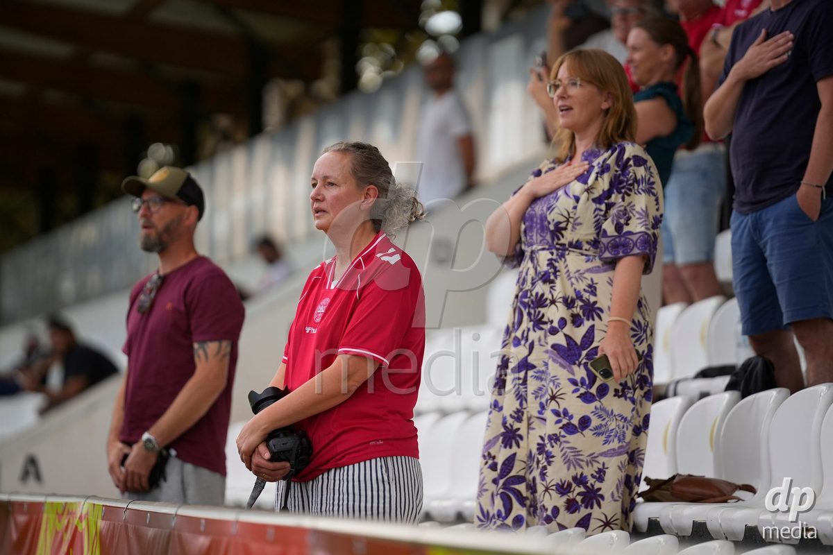 CALDAS DA RAINHA, PORTUGAL - OCTOBER 6: Denmark fans during the International Friendly match between Romania U16 and Denmark U16 at Campo da Mata on October 6, 2026 in Caldas da Rainha, Portugal.