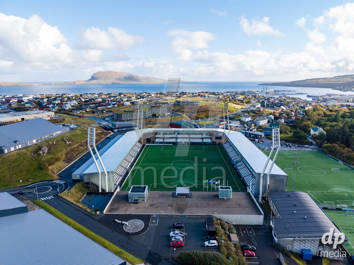 TORSHAVN, FAROE ISLANDS - OCTOBER 6: Torsvollur Stadiumduring the UEFA European Qualifiers match between Faroe Islands U21 and Iceland U21 at Torsvollur on October 6, 2026 in Torshavn, Faroe Islands.