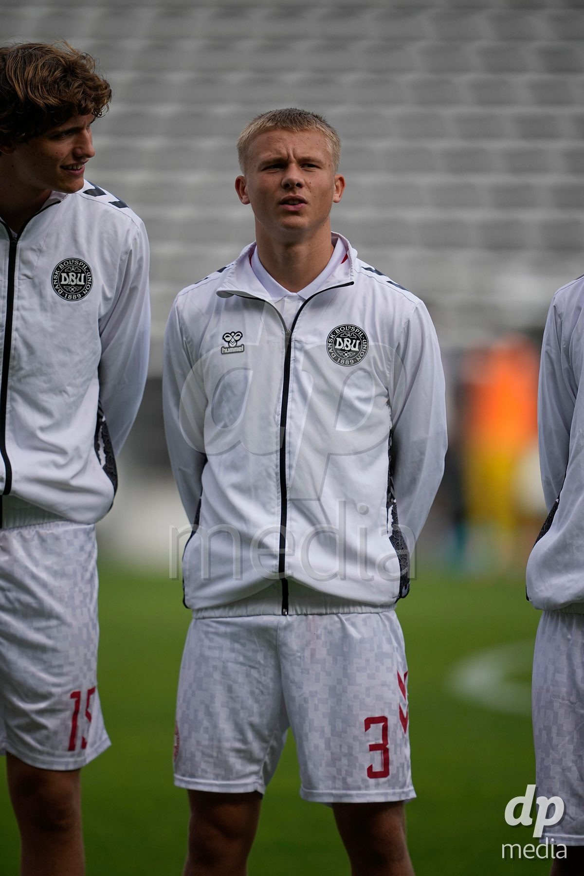 CALDAS DA RAINHA, PORTUGAL - OCTOBER 6: Noah Hein of Denmark during the International Friendly match between Romania U16 and Denmark U16 at Campo da Mata on October 6, 2026 in Caldas da Rainha, Portugal.