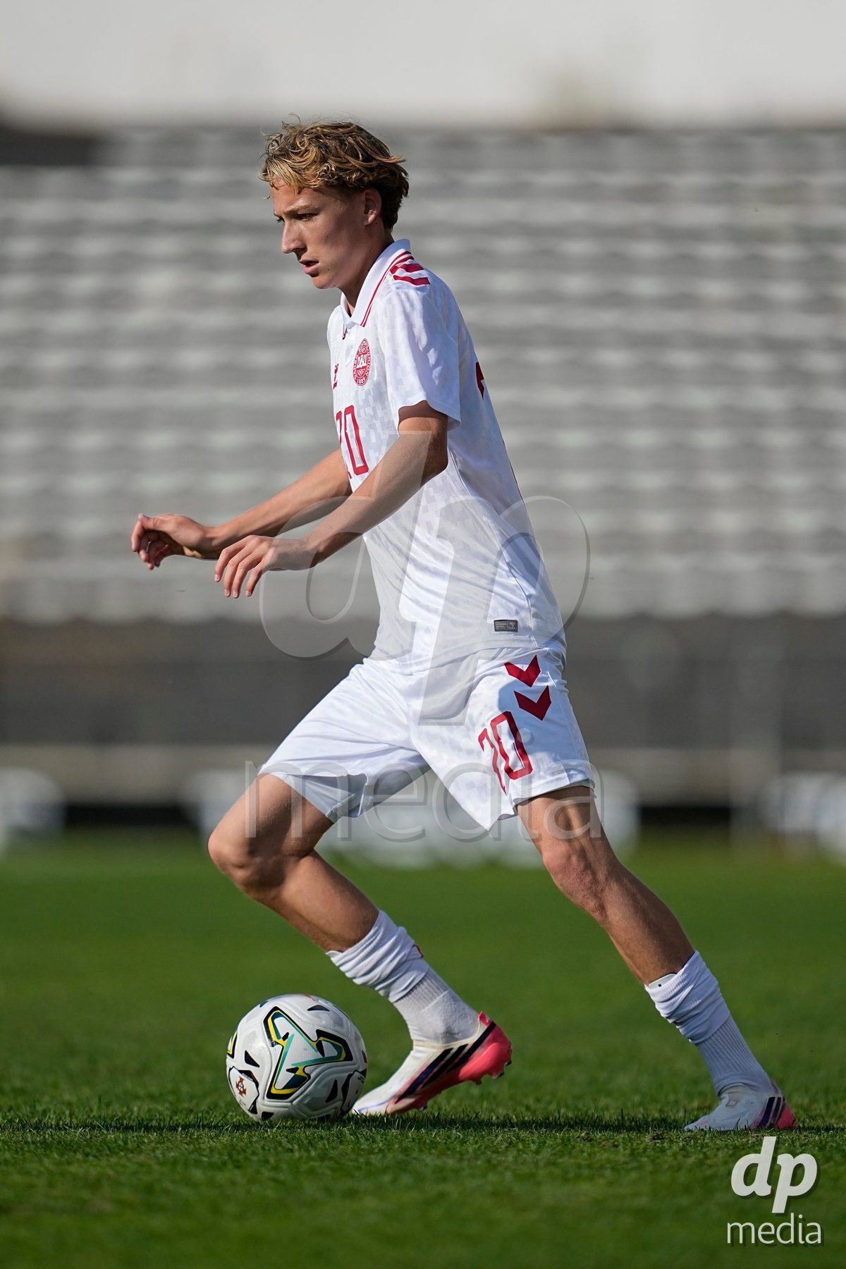 CALDAS DA RAINHA, PORTUGAL - OCTOBER 6: William Friis of Denmark during the International Friendly match between Romania U16 and Denmark U16 at Campo da Mata on October 6, 2026 in Caldas da Rainha, Portugal.