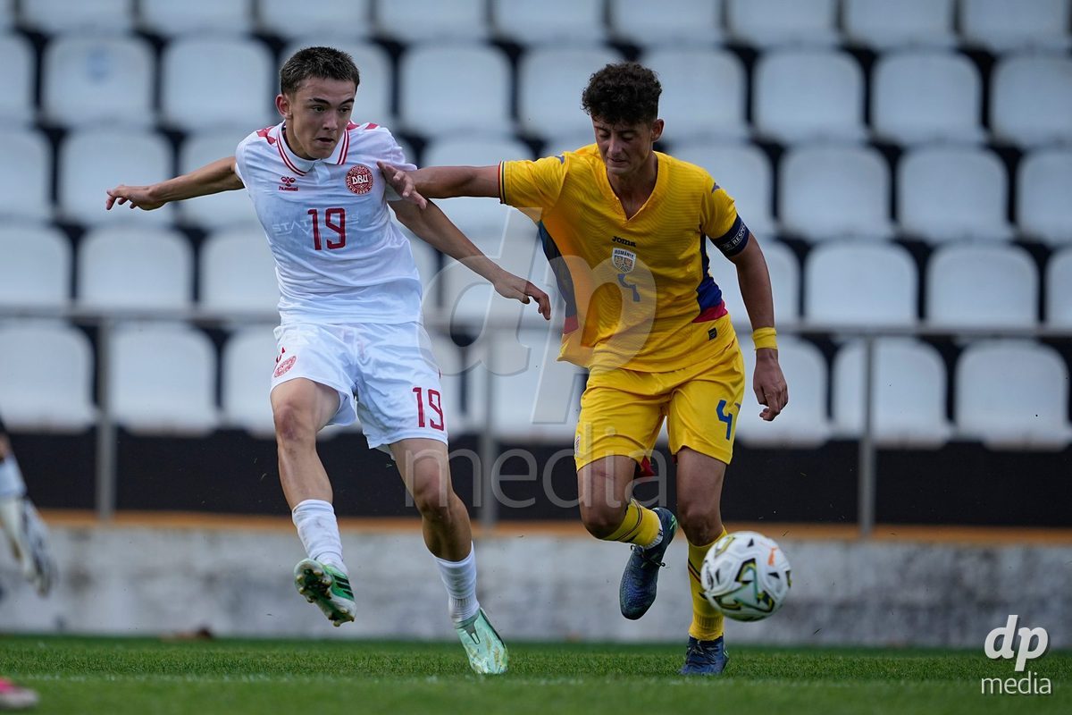 CALDAS DA RAINHA, PORTUGAL - OCTOBER 6: Tahir Kolici of Denmark during the International Friendly match between Romania U16 and Denmark U16 at Campo da Mata on October 6, 2026 in Caldas da Rainha, Portugal.