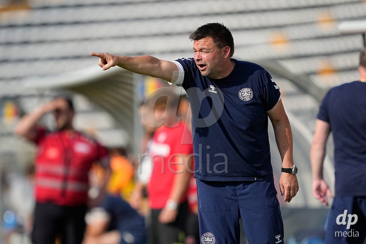 CALDAS DA RAINHA, PORTUGAL - OCTOBER 6: during the International Friendly match between Romania U16 and Denmark U16 at Campo da Mata on October 6, 2026 in Caldas da Rainha, Portugal.