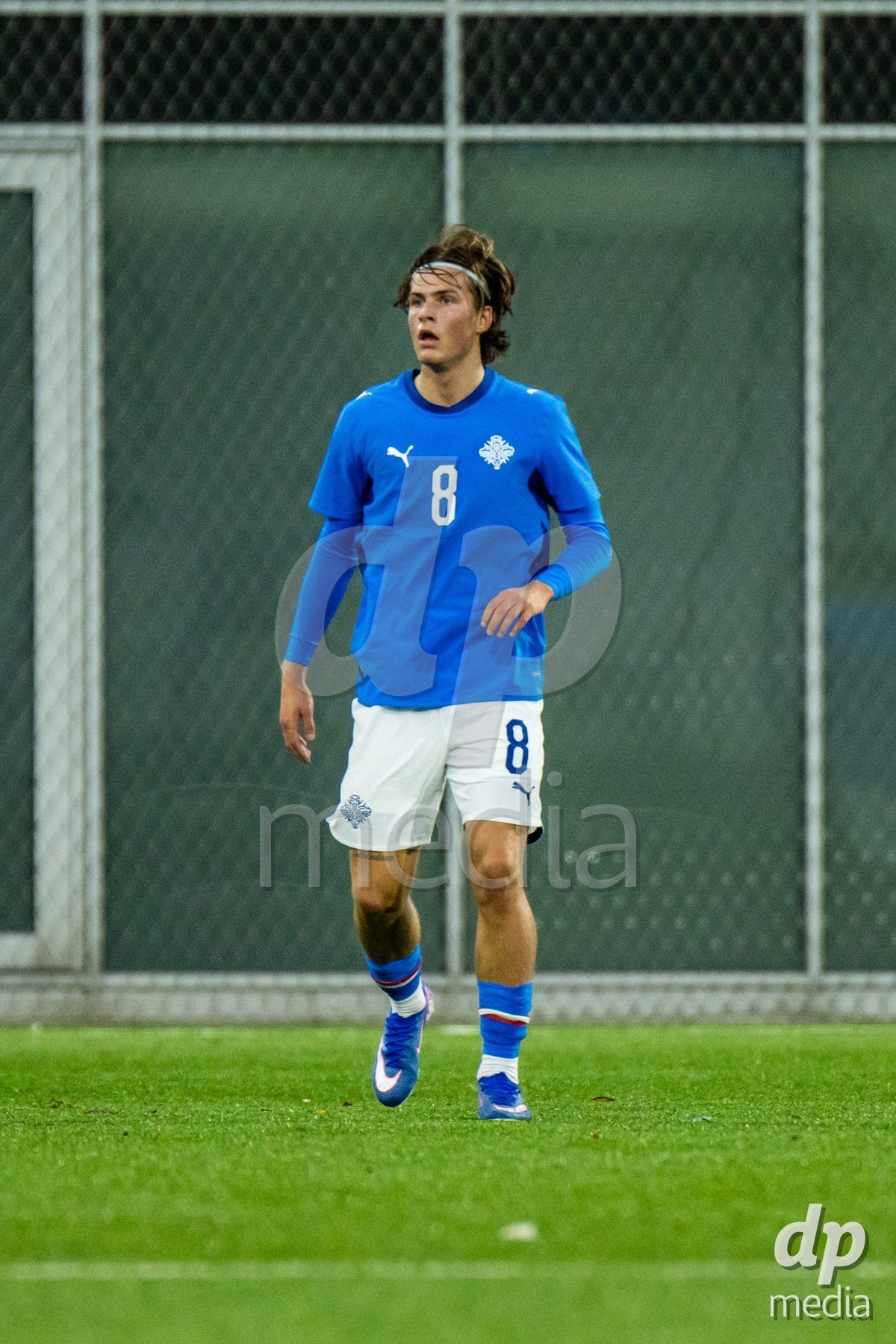 TORSHAVN, FAROE ISLANDS - OCTOBER 6: Galdur Guðmundsson of Iceland during the UEFA European Qualifiers match between Faroe Islands U21 and Iceland U21 at Torsvollur on October 6, 2026 in Torshavn, Faroe Islands.
