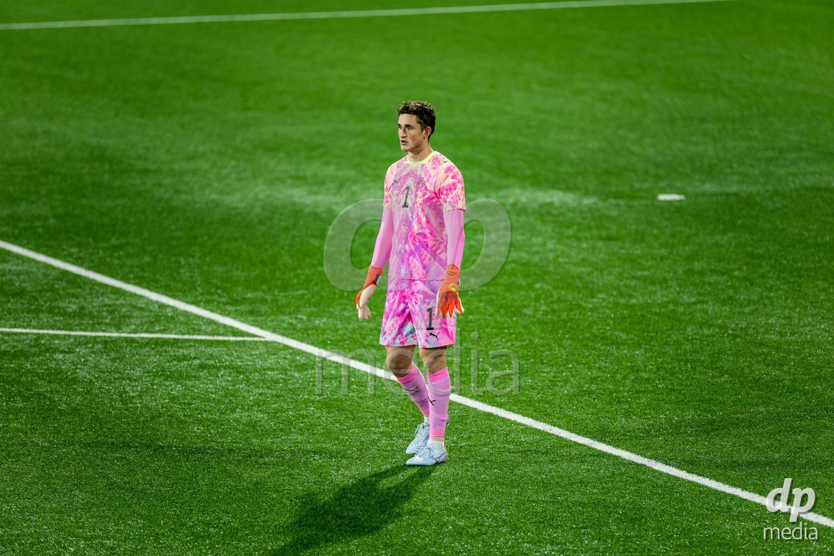 TORSHAVN, FAROE ISLANDS - OCTOBER 6: Lúkas J. Blöndal Petersson of Iceland during the UEFA European Qualifiers match between Faroe Islands U21 and Iceland U21 at Torsvollur on October 6, 2026 in Torshavn, Faroe Islands.