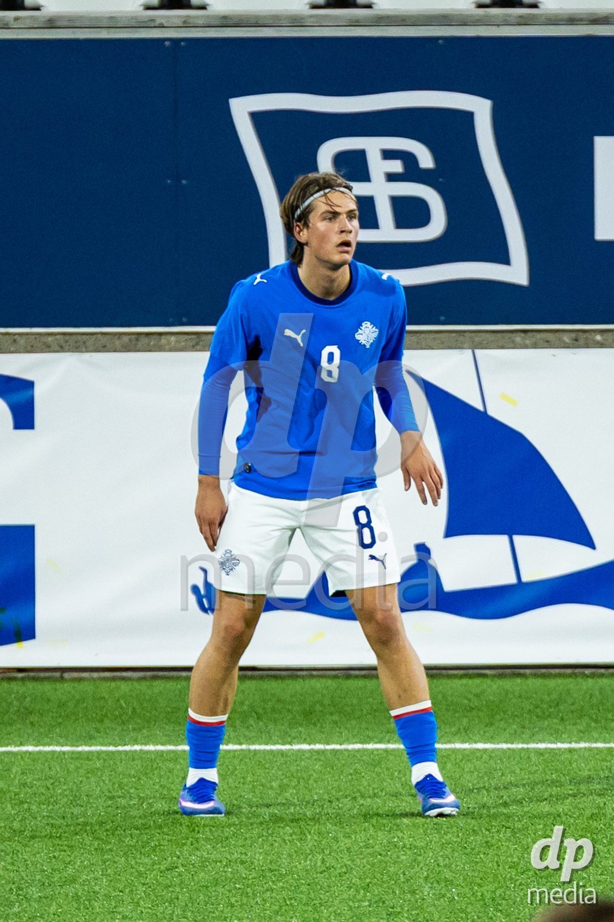 TORSHAVN, FAROE ISLANDS - OCTOBER 6: Galdur Guðmundsson of Iceland during the UEFA European Qualifiers match between Faroe Islands U21 and Iceland U21 at Torsvollur on October 6, 2026 in Torshavn, Faroe Islands.