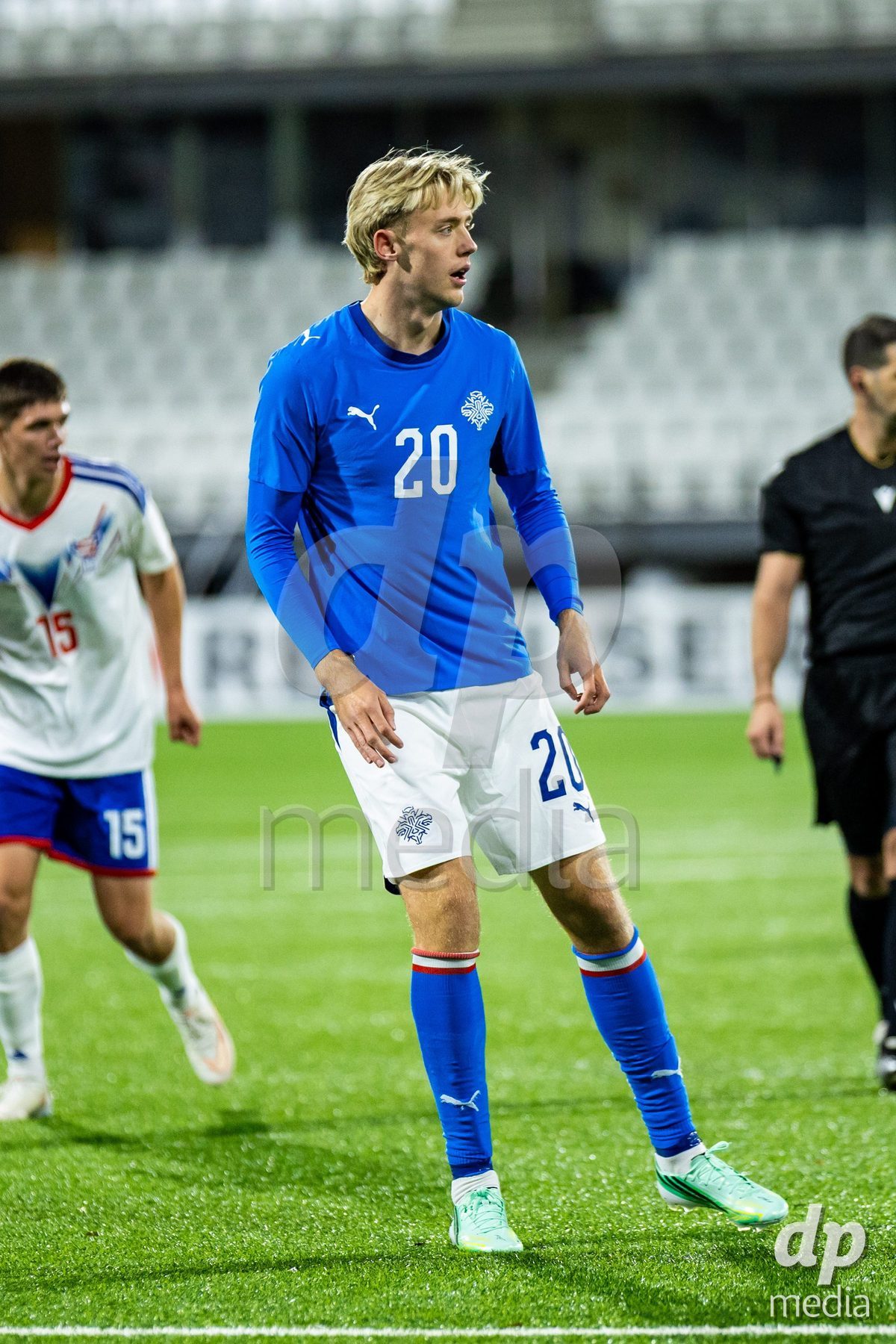 TORSHAVN, FAROE ISLANDS - OCTOBER 6: Viktor Bjarki Daðason of Iceland during the UEFA European Qualifiers match between Faroe Islands U21 and Iceland U21 at Torsvollur on October 6, 2026 in Torshavn, Faroe Islands.