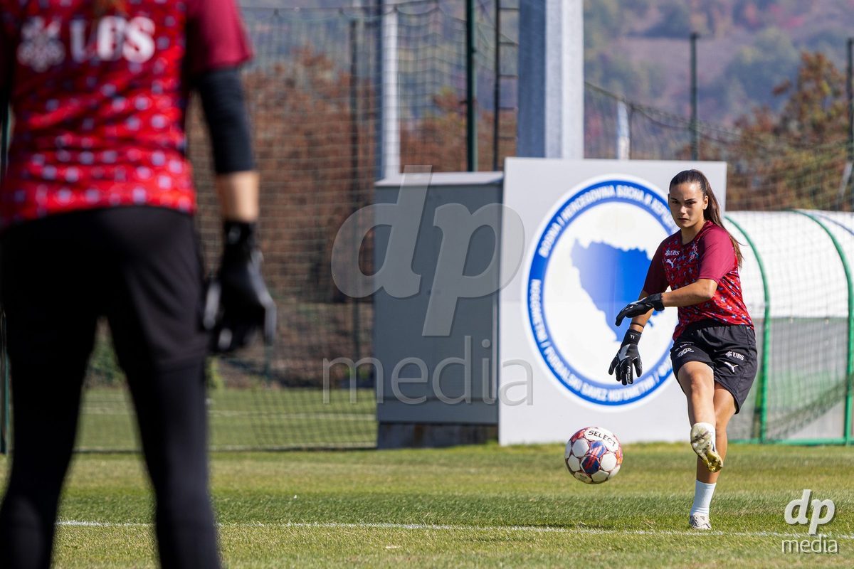 ZENICA, BOSNIA AND HERZEGOVINA - OCTOBER 7: Leyla Laubscher of Switzerland during the UEFA Womens European Under-19 Qualifier match between Switzerland and Bosnia and Herzegovina at FF BH Football Training Centre on October 7, 2026 in Zenica, Bosnia and Herzegovina.