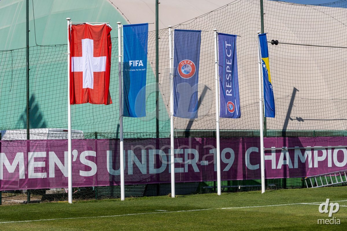 ZENICA, BOSNIA AND HERZEGOVINA - OCTOBER 7: UEFA Womens European Under-19 Qualifier match between Switzerland and Bosnia and Herzegovina at FF BH Football Training Centre on October 7, 2026 in Zenica, Bosnia and Herzegovina.