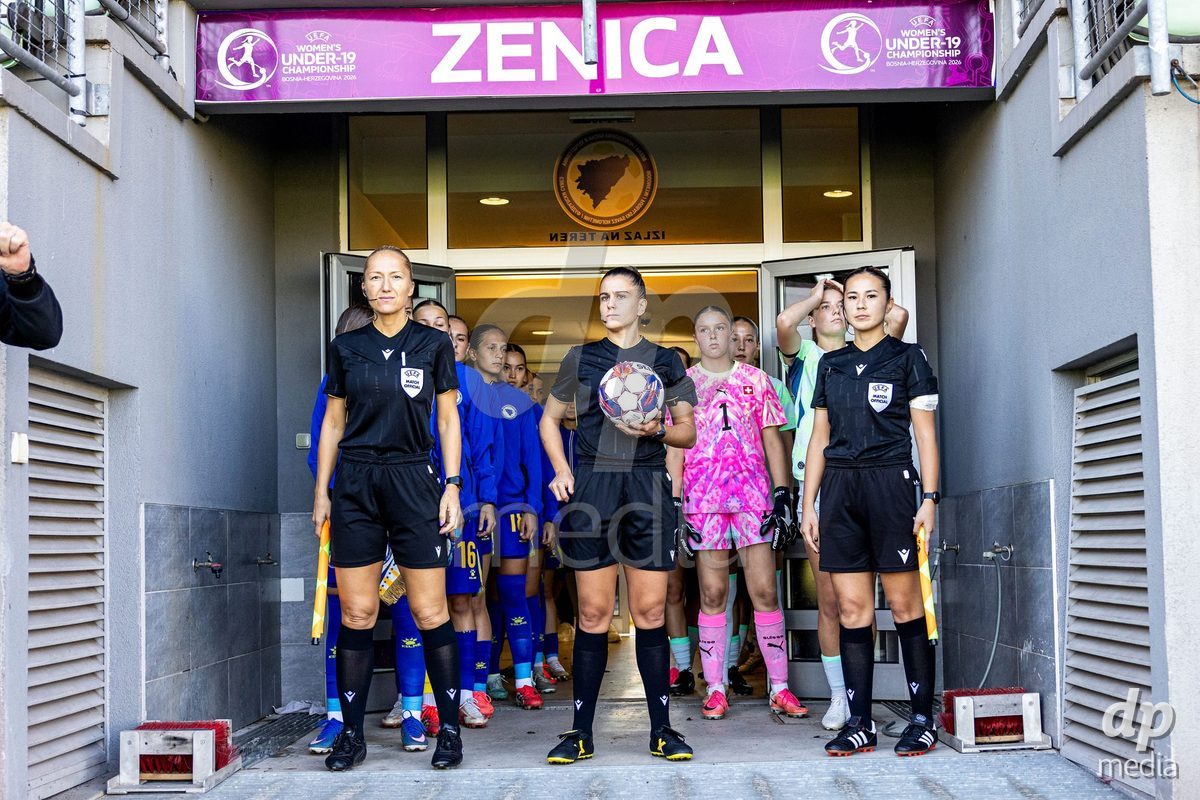 ZENICA, BOSNIA AND HERZEGOVINA - OCTOBER 7: UEFA Womens European Under-19 Qualifier match between Switzerland and Bosnia and Herzegovina at FF BH Football Training Centre on October 7, 2026 in Zenica, Bosnia and Herzegovina.
