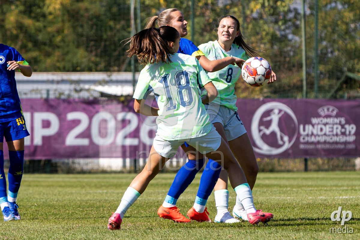 ZENICA, BOSNIA AND HERZEGOVINA - OCTOBER 7: Giulia Looser of Switzerland during the UEFA Womens European Under-19 Qualifier match between Switzerland and Bosnia and Herzegovina at FF BH Football Training Centre on October 7, 2026 in Zenica, Bosnia and Herzegovina.