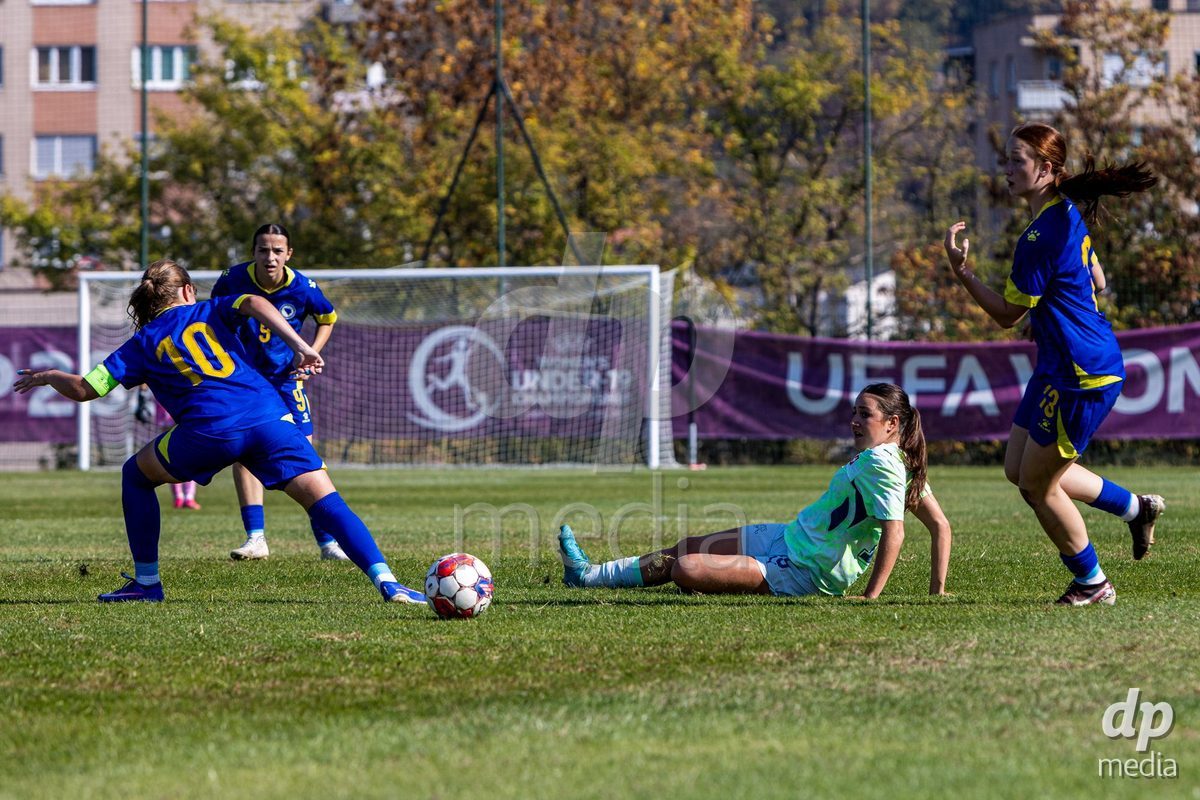 ZENICA, BOSNIA AND HERZEGOVINA - OCTOBER 7: Laura Kott of Switzerland Luzon during the UEFA Womens European Under-19 Qualifier match between Switzerland and Bosnia and Herzegovina at FF BH Football Training Centre on October 7, 2026 in Zenica, Bosnia and Herzegovina.