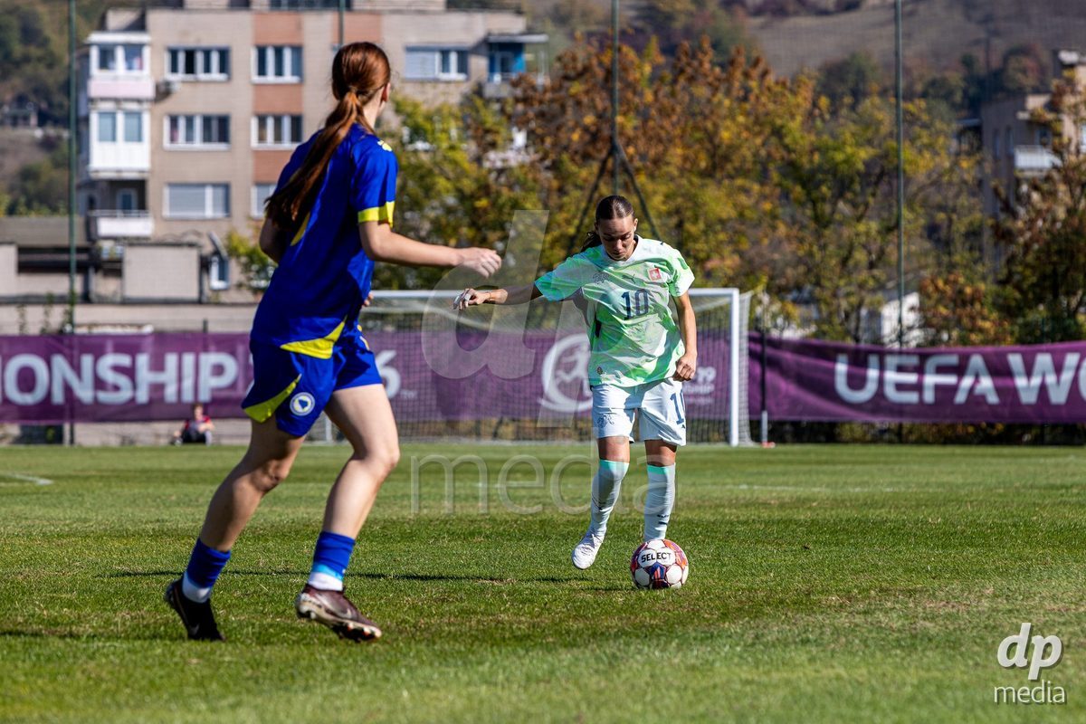 ZENICA, BOSNIA AND HERZEGOVINA - OCTOBER 7: Giorgia Bianchi of Switzerland during the UEFA Womens European Under-19 Qualifier match between Switzerland and Bosnia and Herzegovina at FF BH Football Training Centre on October 7, 2026 in Zenica, Bosnia and Herzegovina.